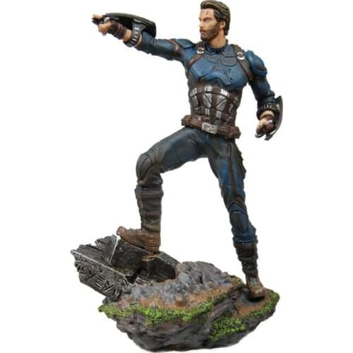 Marvel Avengers Captain America Black Widow Anime Decoration Collection Figurine Toy Gift