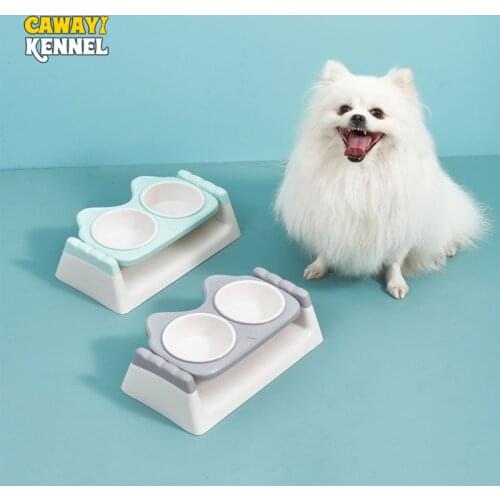 CAWAYI KENNEL Dog Feeder Drinking Bowls for Dogs Cats Pet Food Bowl Comedero Perro Miska Dla Psa Gamelle Chien Chat Voerbak Hond