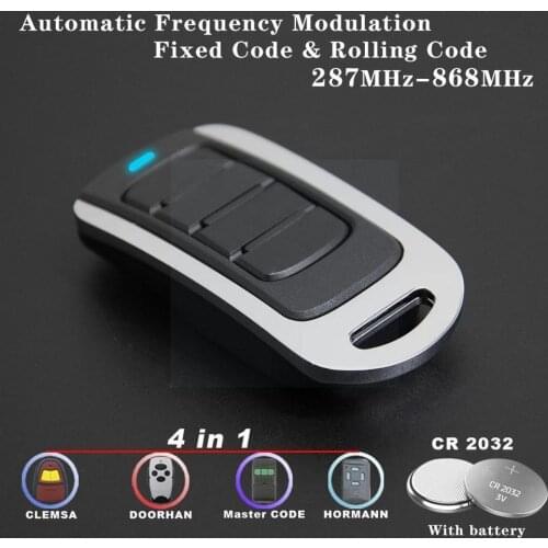 433M Metal Pair Copy Remote Control Electric Garage Retractable Shutter Door Rolling Door Remote Door Key Control T0L3