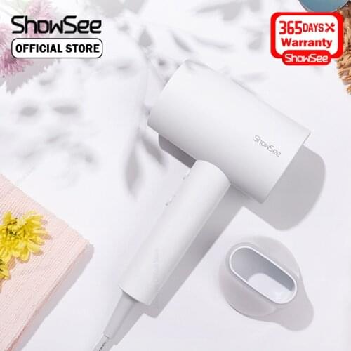 ShowSee A1-W Hair Dryer Negative Ion Hair Dryer 1800W Strong Wind Hot And Cold Wind Professinal Quick Dry Hair Care Hairdryer