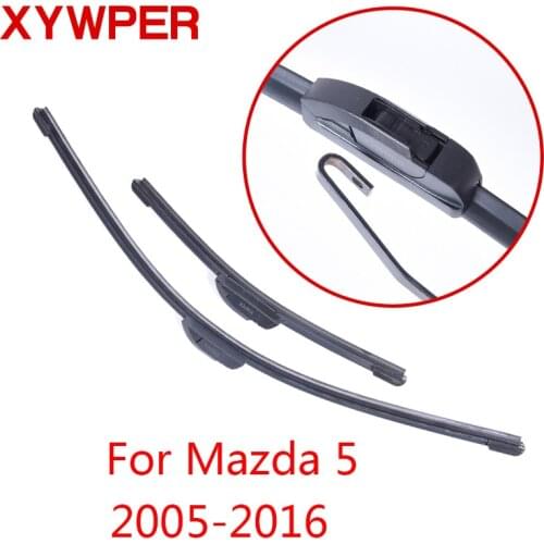 XYWPER Wiper Blades for Mazda 5 2005 2006 2007 2008 2009 2010 2011 2012 2013-2016 Car Accessories Soft Rubber Windshield Wipers