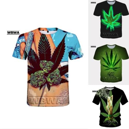 Funny Natural Weeds 3D Printed Men tshirt Unisex T-shirt Homme Fashion Short Sleeve Hip Hop T-shirt Couple Hipster Tee Shirt
