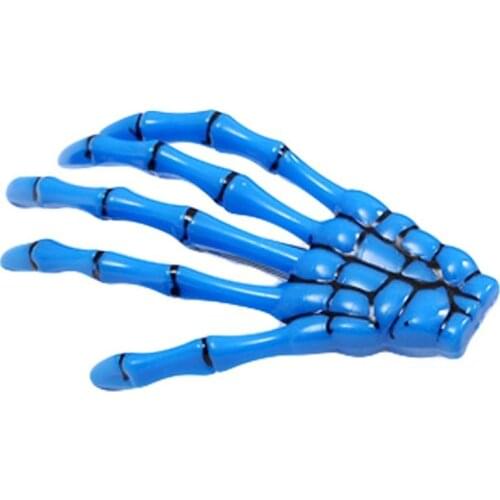 Punk Women Hair Clip Skeleton Claw Zombie Hand Hairpin Bobby Pin Halloween Skeleton Prop Decor Hair Wig Holder Accessory