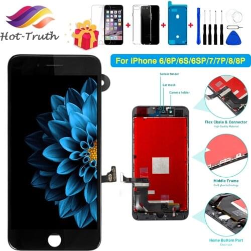 100% No Dead Pixel 4.7" Screen For Apple iPhone 6 LCD A1549 A1586 A1589 Display with 3D Touch Digitizer Assembly Black White