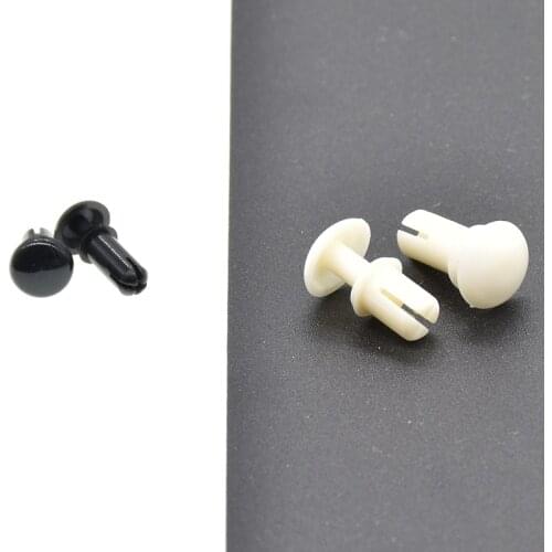 50PCS 2mm 2.6mm Black Whit Nylon Rivet For All Cars Clip Set