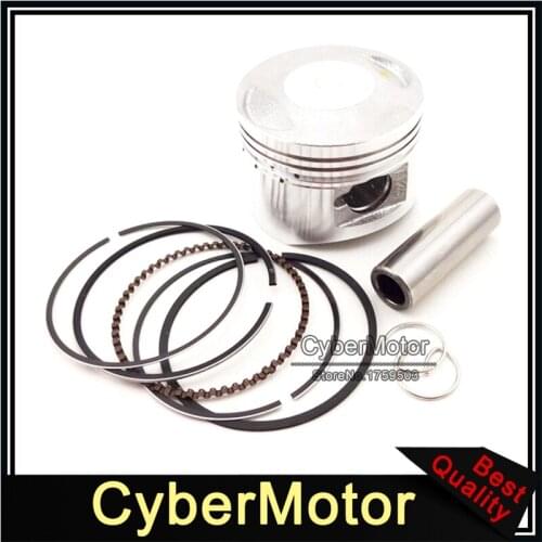 52mm Piston 14mm Pin Ring Kit For Chinese Lifan 125cc Engine Pit Dirt Trail Motor Bike ATV Quad 4 Wheeler Motorcycle
