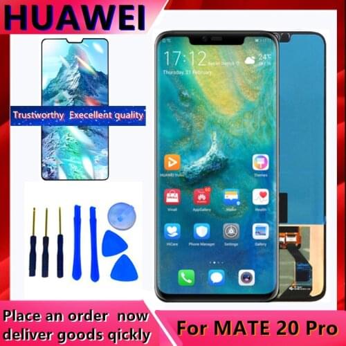 6.39'' Mate20 Pro Display with frame Replacement for Huawei Mate 20 Pro LCD Display Touch Screen Digitizer Repair Parts