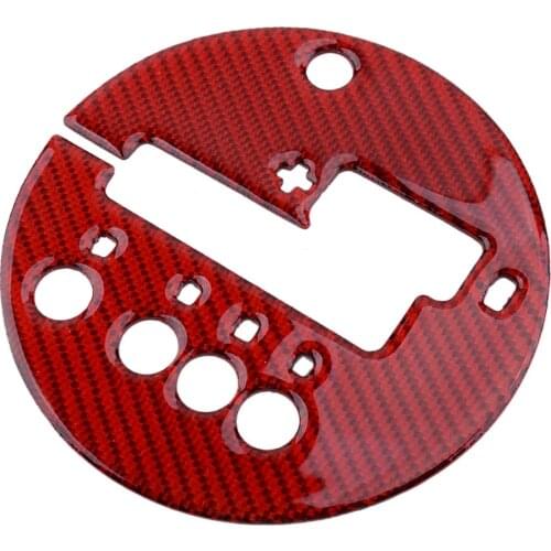 Car Gear Shift Box Panel Trim Cover Sticker Carbon Fiber Red Fit For Nissan 350Z 2006 2007 2008 2009 LHD