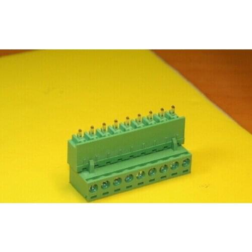 FREE SHIPPING 100PCS 2EDG-5.08-9P + 2EDGV-5.08-9P 2EDG 2EDGV 9Pin 5.08mm Straight Pin Plug-in Screw Terminal Block ROHS