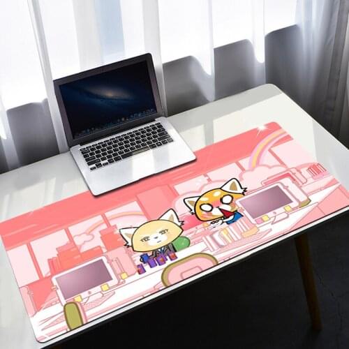 Big Size Mouse Pad Gamer Carpet Table Mat Desk Protector Gaming Pc Full Barato Cute Mousepad Aggretsuko Padmouse Natural Rubber