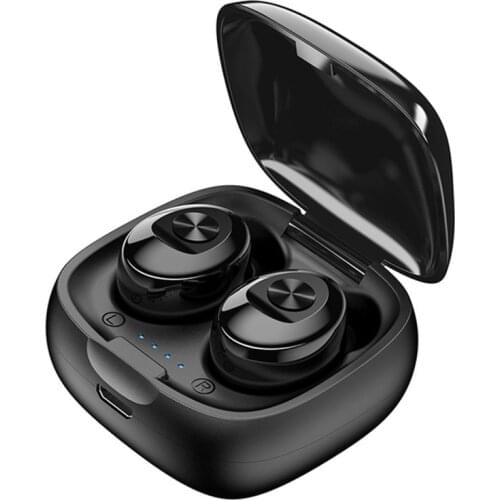 Black Wireless Earphone XG12 TWS Bluetooth Earphone Waterproof Stereo 5.0 Sound Sport Earphones Handsfree with Mic for Phone