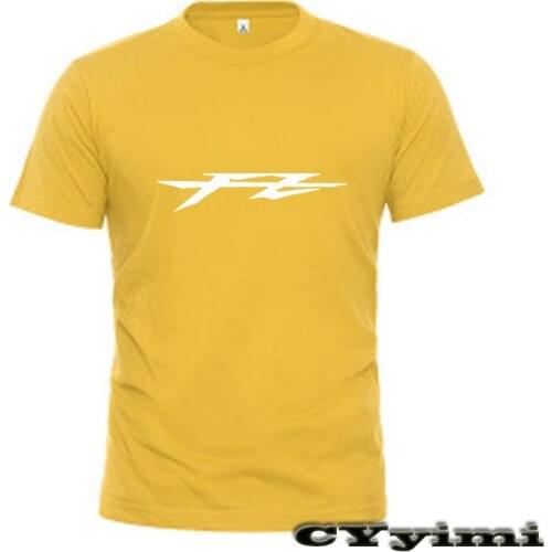 For Yamaha FZ16 FZ6 FZ8 FZ1000 FZ1 T Shirt Men New LOGO T-shirt 100% Cotton Summer Short Sleeve Round Neck Tees Male