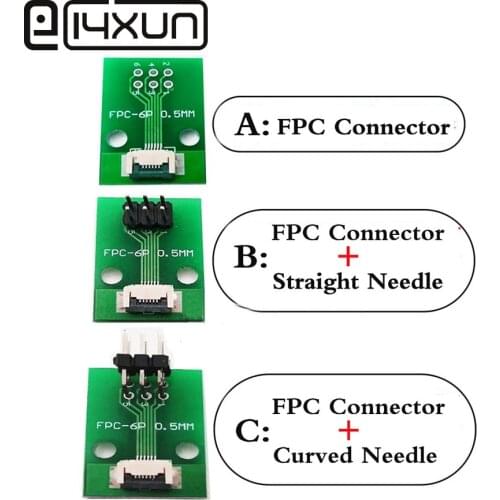 1pcs FPC FFC Cable 6 8 10 12 20 24 30 40 50 60 80 PIN 0.5mm pitch Connector SMT Adapter to 2.54mm 1.00 inch pitch through hole