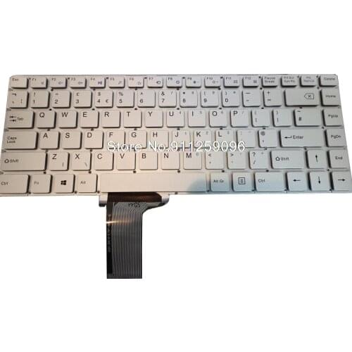 Laptop Keyboard For GEO SCDY-300-8-5 YXT-NB91-16 YXT-NB93-120 MB3008017 United Kingdom UK Silver New