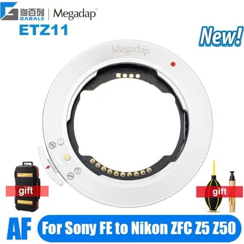 Gabale Megadap ETZ11 FE-NZ AF Lens Adapter Ring For Sony FE Mount Lens to Nikon ZFC Z5 Z50 Z6 Z6II Z7II Z9 Cameras
