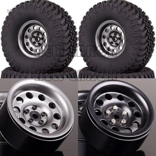 4P 2.2" Beadlock Wheel Rims &130MM Tires Tyre For RC Model Car Crawler Axial YETI SCX10 Wraith 90031 90020 90048 NEW ENRON1:10