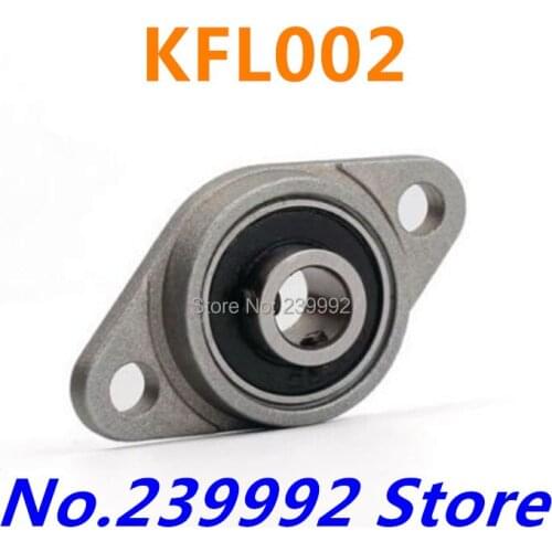 15 mm diameter zinc alloy bearing housings KFL002 flange bearing housings with pillow block