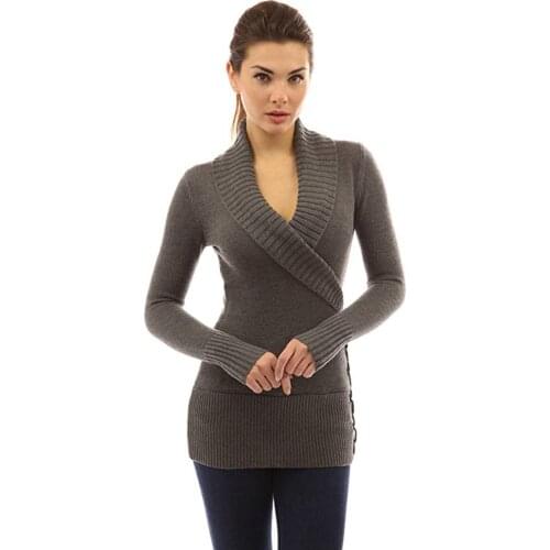 Fashion Casual Slim Plus Size Sweater Women Oversize Knitted Sweaters Warm Long Sleeve V Neck Pullover Sweater 5XL 2021 Winter