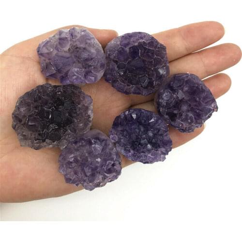 Wholesale 1PC Natural Amethyst Cluster Purple Quartz Crystal Hand Carved Hedgehog Gift Decor Natural Quartz Crystals