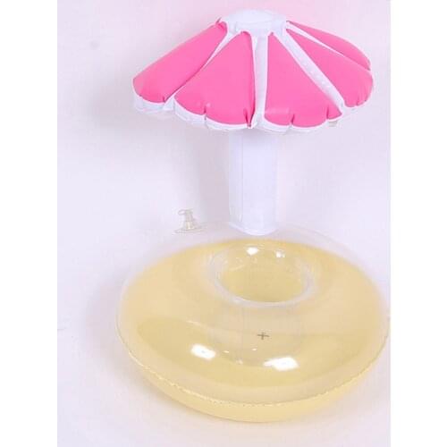 Pool Float Mushroom Model Inflatable Fungus Coasters Cola Beverage Cup Holder Summer Fun Toys