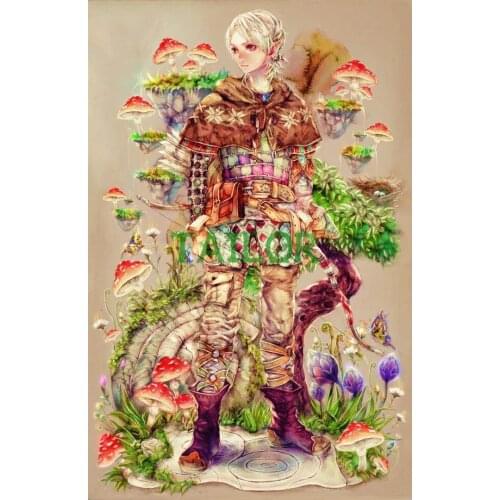 Full square wall stickers Cuadros 5D diamond painting Cross stitch haft diamentowy set tools flower colour Mosaic art mushroom