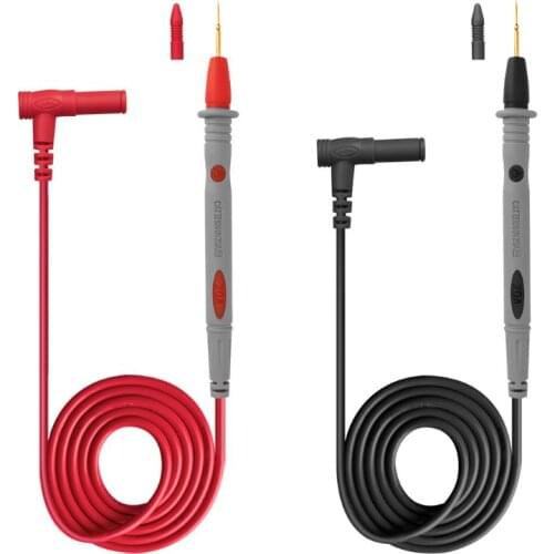 PT1031 Gold-plated Special Tip Digital Multimeter Test Lead 1000V 20ASlicon Wire Retardant Gilded Sharp Needle Probe