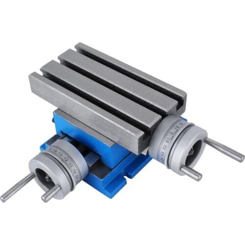 Milling Working Table 7.3" x 4",Compound Milling Machine Work Table 2 Axis 4 Ways Move,Multifunction Milling Working Table Heavy