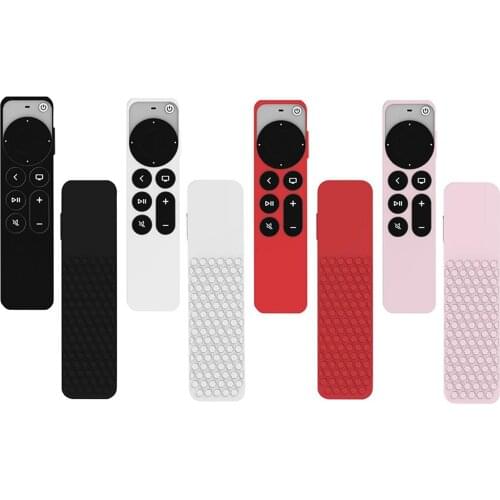 Remote Case For Apple TV 4K Siri Remote 2021 Protective Shell Diamond Anti-slip Pattern Shockproof Remote Case Cover IN STOCK