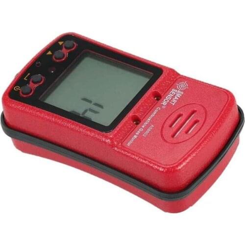 SMART SENSOR Air Quality Monitor EU Red Methane Leak Detector Tester Meter Sound Light Vibration Alarm