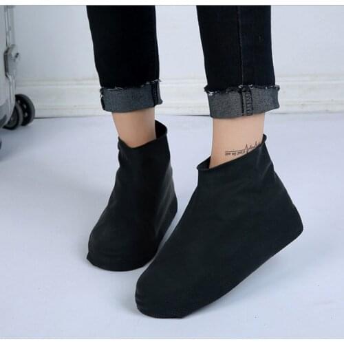 Waterproof Shoes Raincoat Antiskid Reusable Silicone Insole Shoe Boots Cover Slip-resistant for Outdoor Camping Hiking Fishing