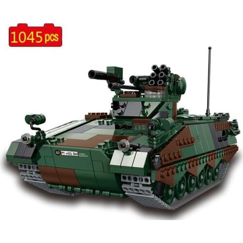 WW2 Military Series World War II 1:30 Army German Infantry Armored Vehicle DIY Model Building Blocks Toys Gifts