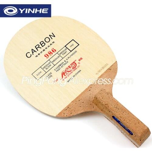 YINHE 986 Carbon Table Tennis Blade (Korea Type Fast Attack) Japanese Penhold JS Handle YINHE Racket Ping Pong Bat / Paddle