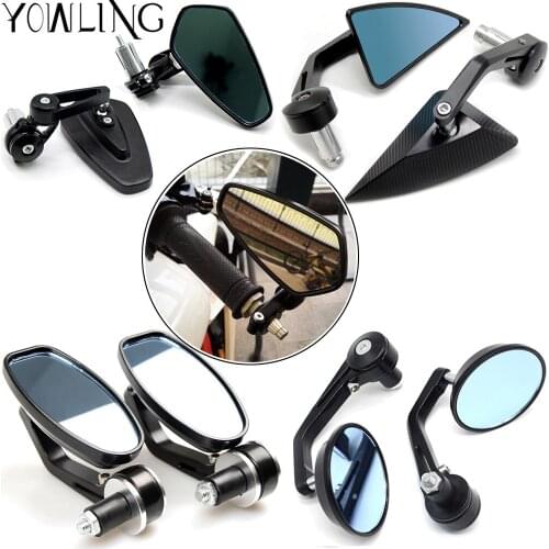7/8" Handlebar End Mirrors Motorcycle Rearview Side Mirror For 200/RC200 RC125/125 Bajaj PulsaR 200 NS All Years