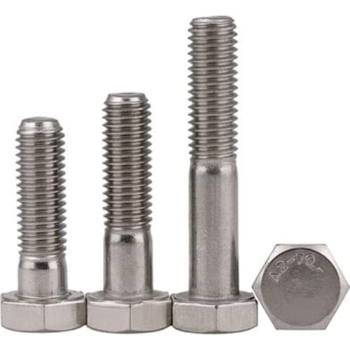 1pcs M8 Stainless steel 304 Half tooth hex screw Hexagonal halfs bolt Teeth length 22mm-32mm 90mm-200mm Length