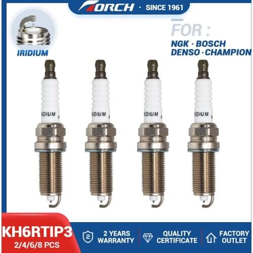 2/4/6/8PCS China Original Spark Ignition Candle Iridium Platinum TORCH KH6RTIP3 Replace for NGK PLZFR6A-11S