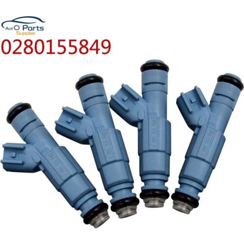 4Pcs Fuel Injector 0280155849 XF1E-A5B Fit For Jeep Grand Cherokee Dodge Dakota Durango Ram 1500 4.7L V8 2001-2007 Car