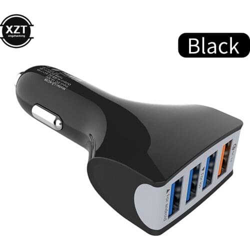 Quick Charge 3.0 Car Cigarette Lighter 7A QC3.0 Turbo Fast Charging Car-charger 4 USB Car Mobile Phone Charger for iPhone 8 7 X