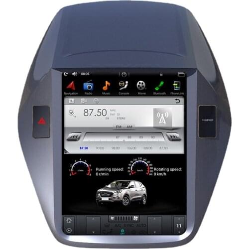 10.4 Inch Tesla Style Screen Android 9.0 Car GPS Navigation For HYUNDAI TUCSON IX35/TUCSON 2009-2014 Car Radio Player Head Unit