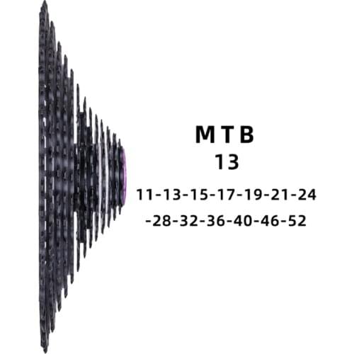 ZTTO 13 speed 11-52T Cassette MTB 13Speed freewheel UltraLight 413g card freewheel hollow CNC alloy Mountain Bike AXS