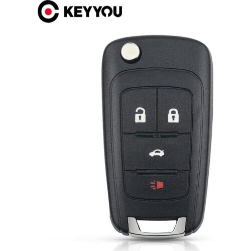 KEYYOU 4 Buttons Car Remote key Fob shell For Opel Vauxhall Insignia Astra Zafira Folding Flip Key blank Case Cover HU100 Blade