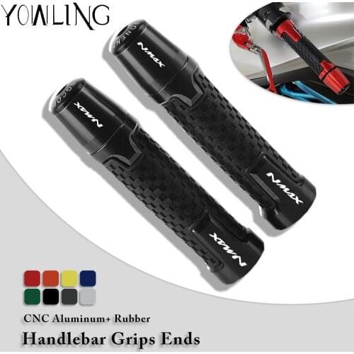 Motorcycle CNC Aluminum Accessories 7/8''22mm handlebar grip ends handle bar grips For Yamaha NMAX N-MAX 125 155 2015 2016 2017
