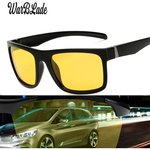 WarBLade 2019 New Classic Designer Brand Yellow Anti Glare Men Night Driving Sunglasses Polarized Night Vision Male Glasses