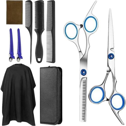 Hair Styling Stainless Steel Scissors Shears Tool Kits Barber Home Salon