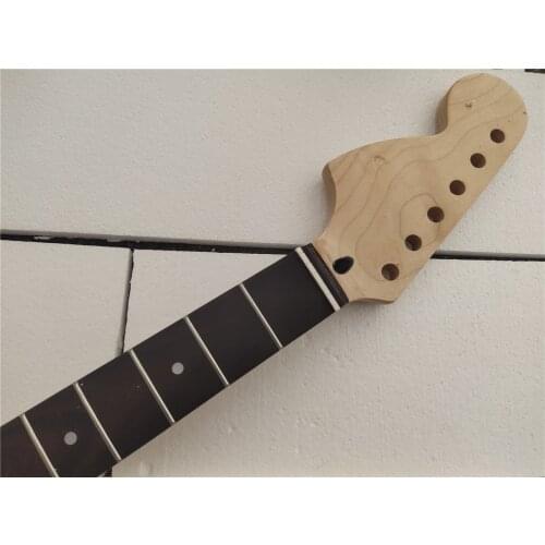 Reverse Big head 22 Frets Maple Electric Guitar Neck Replacement rosewood Fretboard Gloss