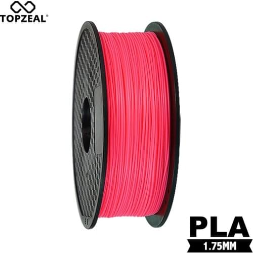 TOPZEAL Premium Quality PLA Filament PLA Plastic for 3D Printer 1.75mm 1KG Spool 3D Plastic Watermelon-Red Color