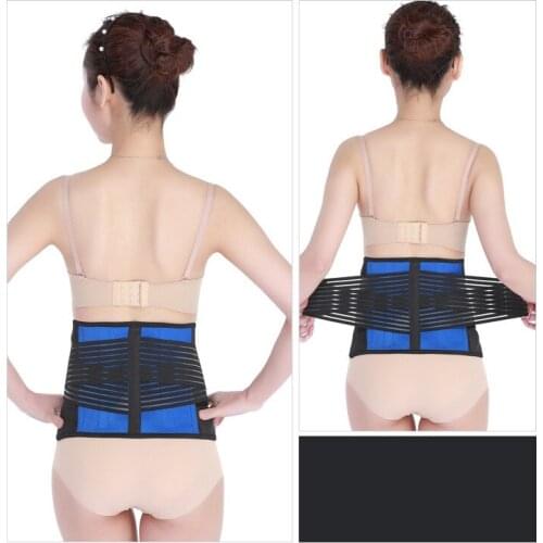 Adjustable Neoprene Lower Back Protector Support Compression Sleeve Waist Band Double Pull Spine Lumbar Protection Strap Brace