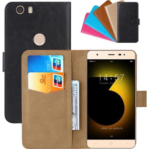 Luxury Wallet Case For DEXP Ixion X150 Metal PU Leather Retro Flip Cover Magnetic Fashion Cases Strap