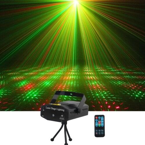 Sharelife Mini Red Green Dot Effect Laser Light Remote Control Move Static DJ Gig Home Show Party Stage Ligting Gift