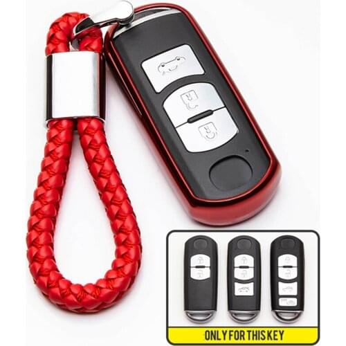 TPU Car Key Cover Case For Mazda 2 3 5 6 8 Axela Atenza CX-5 CX5 CX-7 CX-9 2014 2015 CX-4 CX-3 Speed Miata MX5 RX 2016 2017 2018