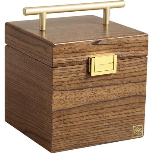 2020 Luxury Wooden Jewelry Box Organizer Three-layer Jewelry Storage Case Gift Casket Earring Rings Necklace Jewellery Boxes